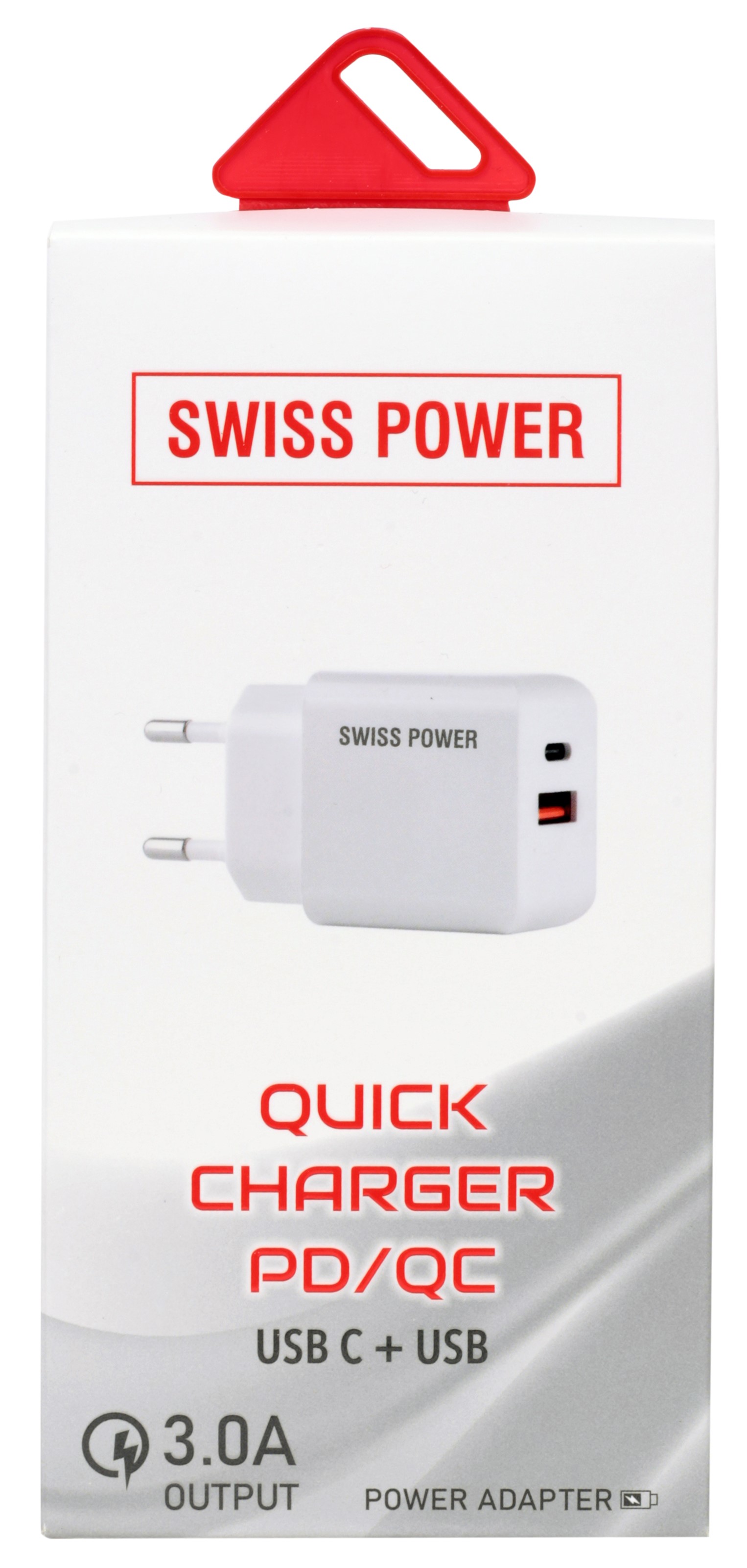 Swiss Power SWS-C1 Quick Charger PD/QC Power Adapter 3A 